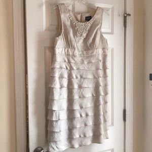 Adrianna Papell Champagne Cocktail Dress